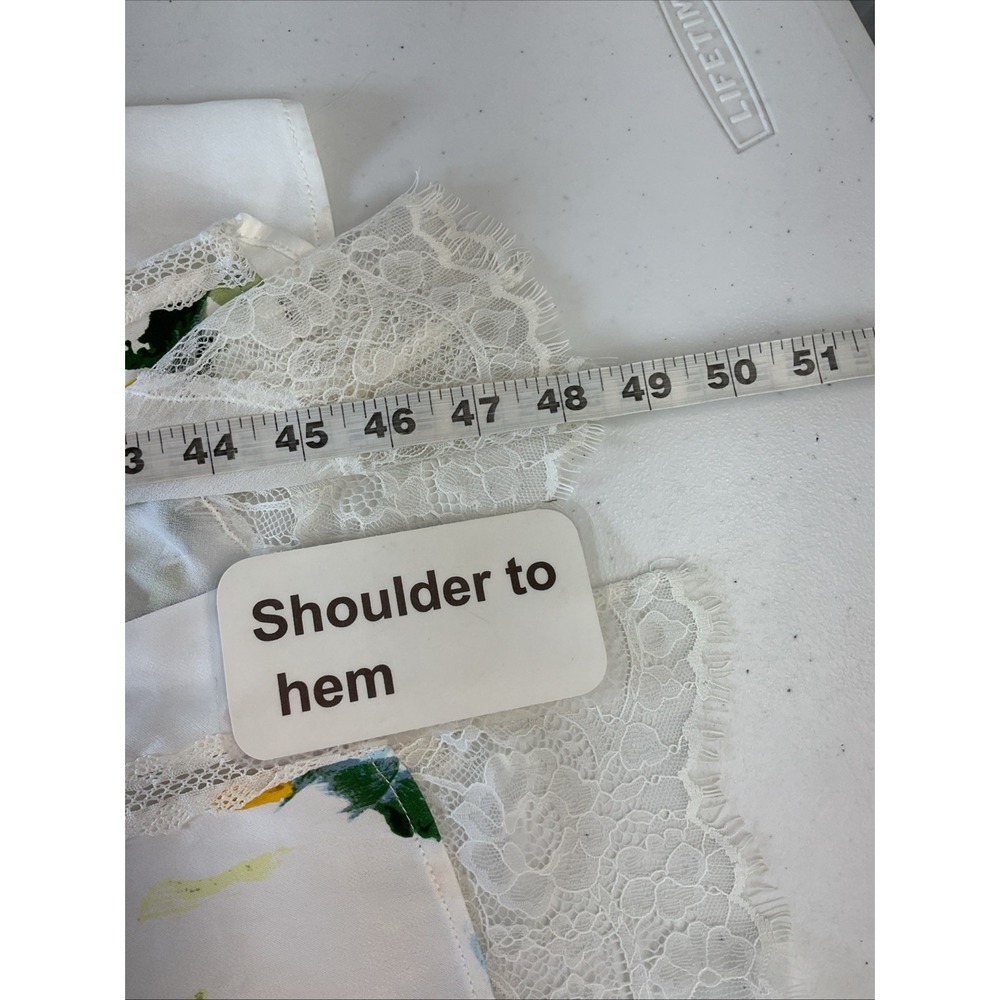 Anthropologie Lace Button-Front Slip‎ Dress Sz 2 Beach Spring Boho - Picture 11 of 12